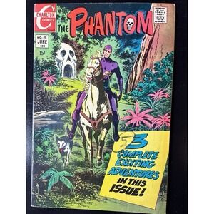 Phantom #38 Charlton Comics 1970 3 exciting Adventures Marked (H17)